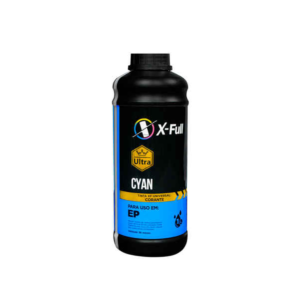 Tinta Corante Universal P/Epson WF-C e L (1 Litro - Cyan)