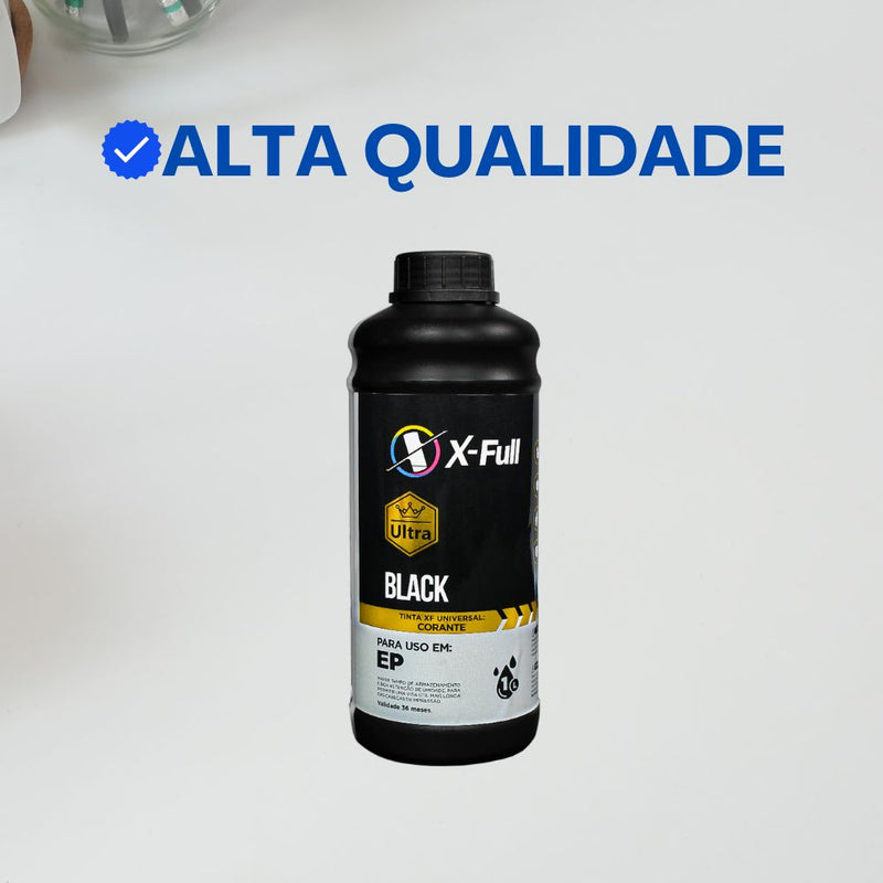 Tinta Corante Universal P/Epson WF-C e L (1 Litro - Black)