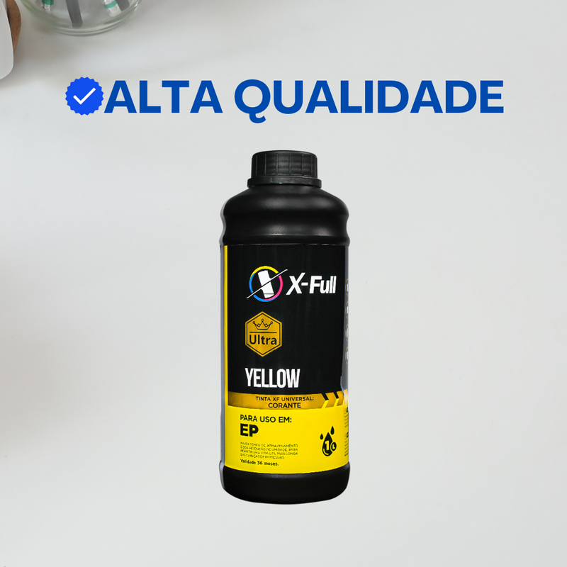Tinta Corante Universal P/Epson WF-C e L (1 Litro - Amarela)