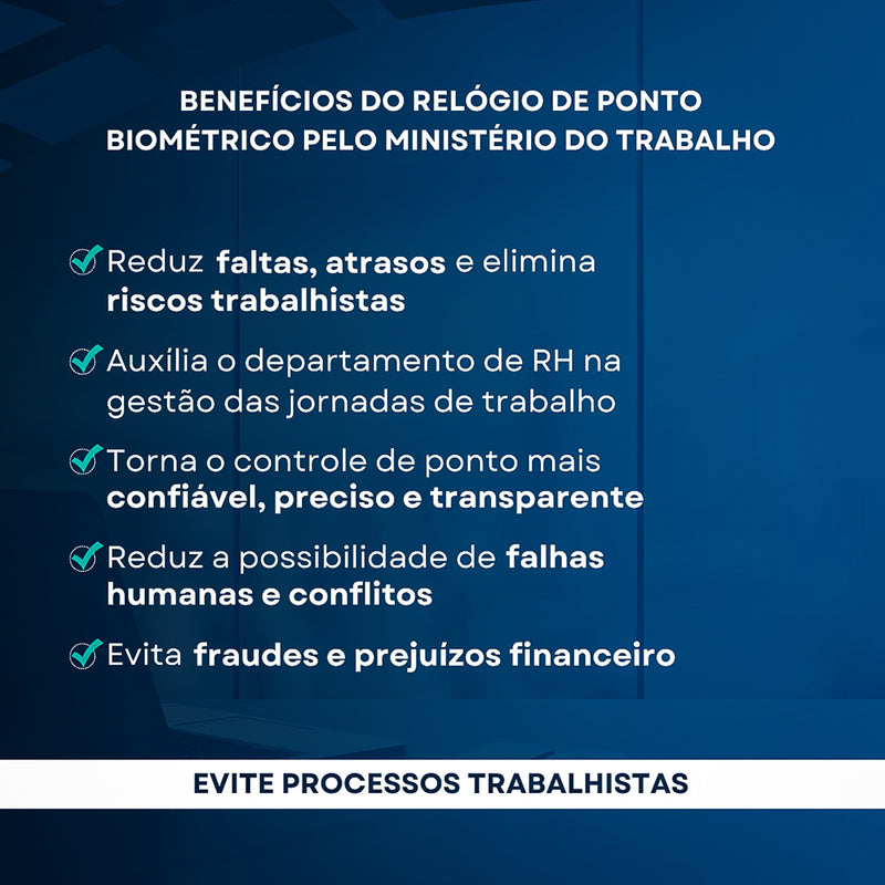 Relógio De Ponto Control Id Rep IDClass Mult Biométrico e Proximação