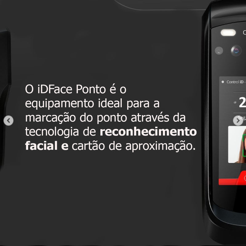 Relógio De Ponto Facial iDFace Control iD - Homologado 671