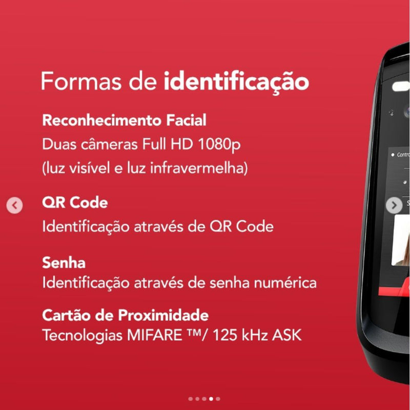 Controle de Acesso Facial - iDFace Control iD - 3000 Mil Faceis e Proximidade 125 kHz ASK